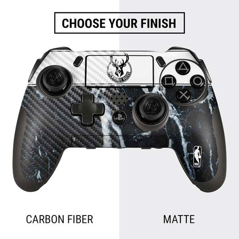 NBA Milwaukee Bucks Marble PlayStation Scuf Vantage 2 Controller Skin